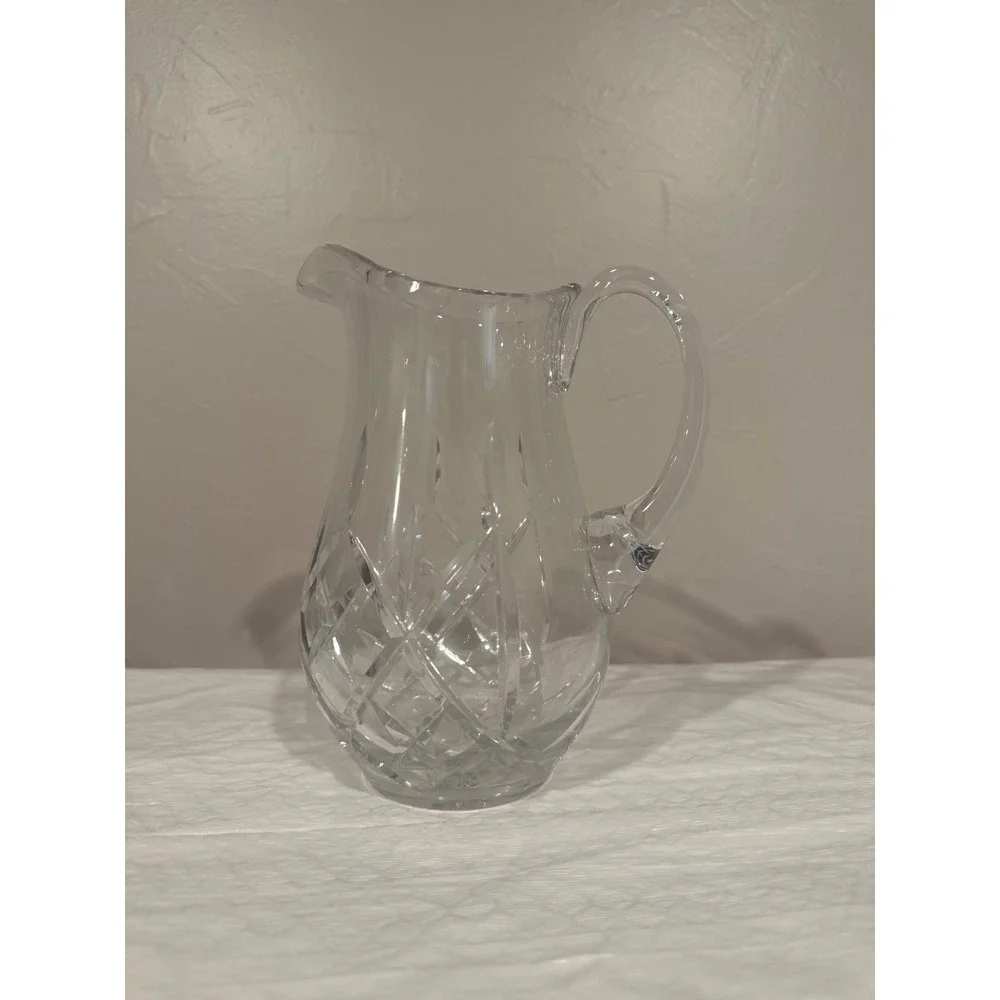 Waterford Lismore Pitcher Crystal Clear Excellent Cut Glass Irish Barware